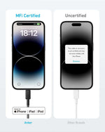 كابل USB-C إلى لايتنينج 322 من انكر 3متر | أسود