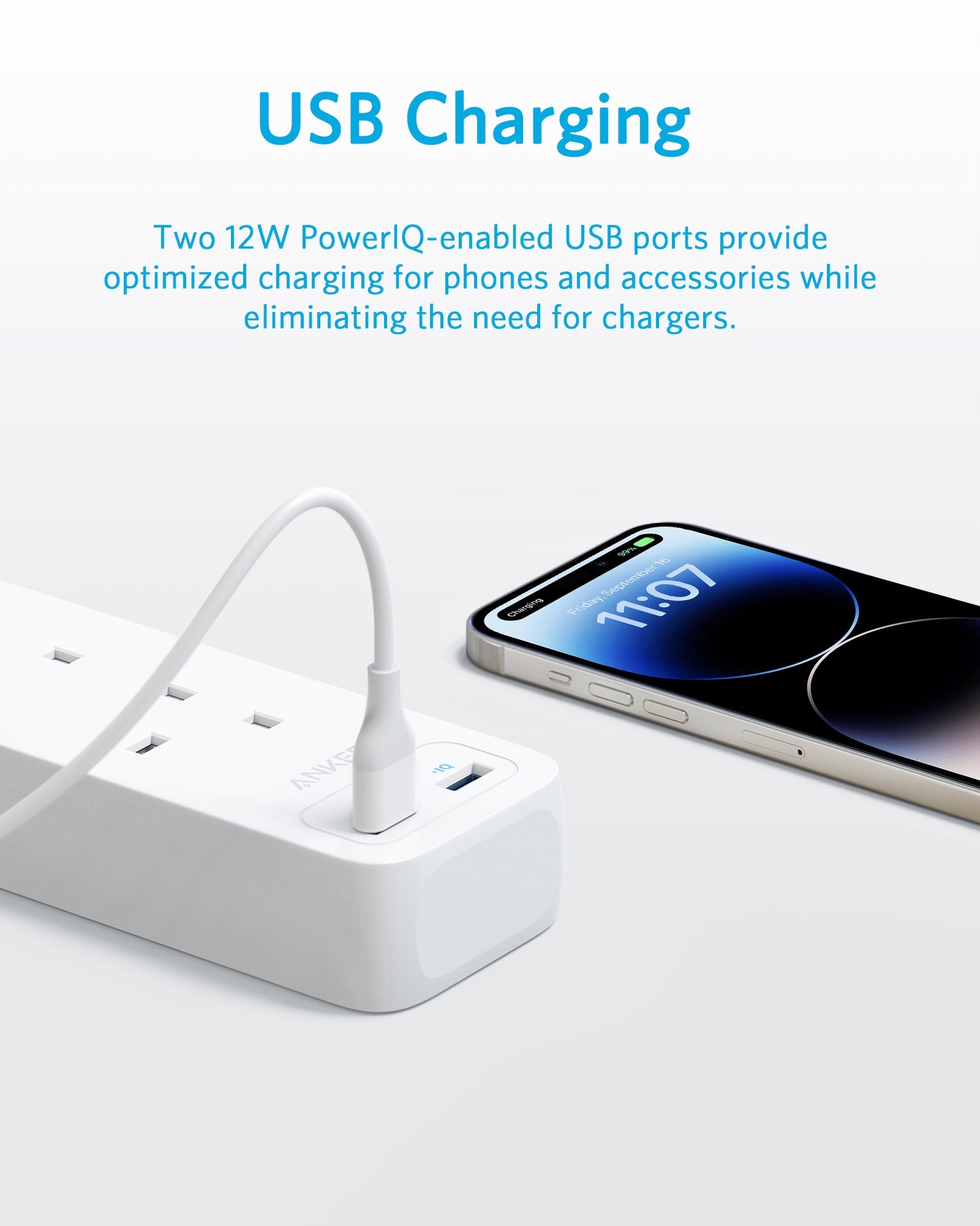 Anker 32 Power Strip 4 AC & 2 USB