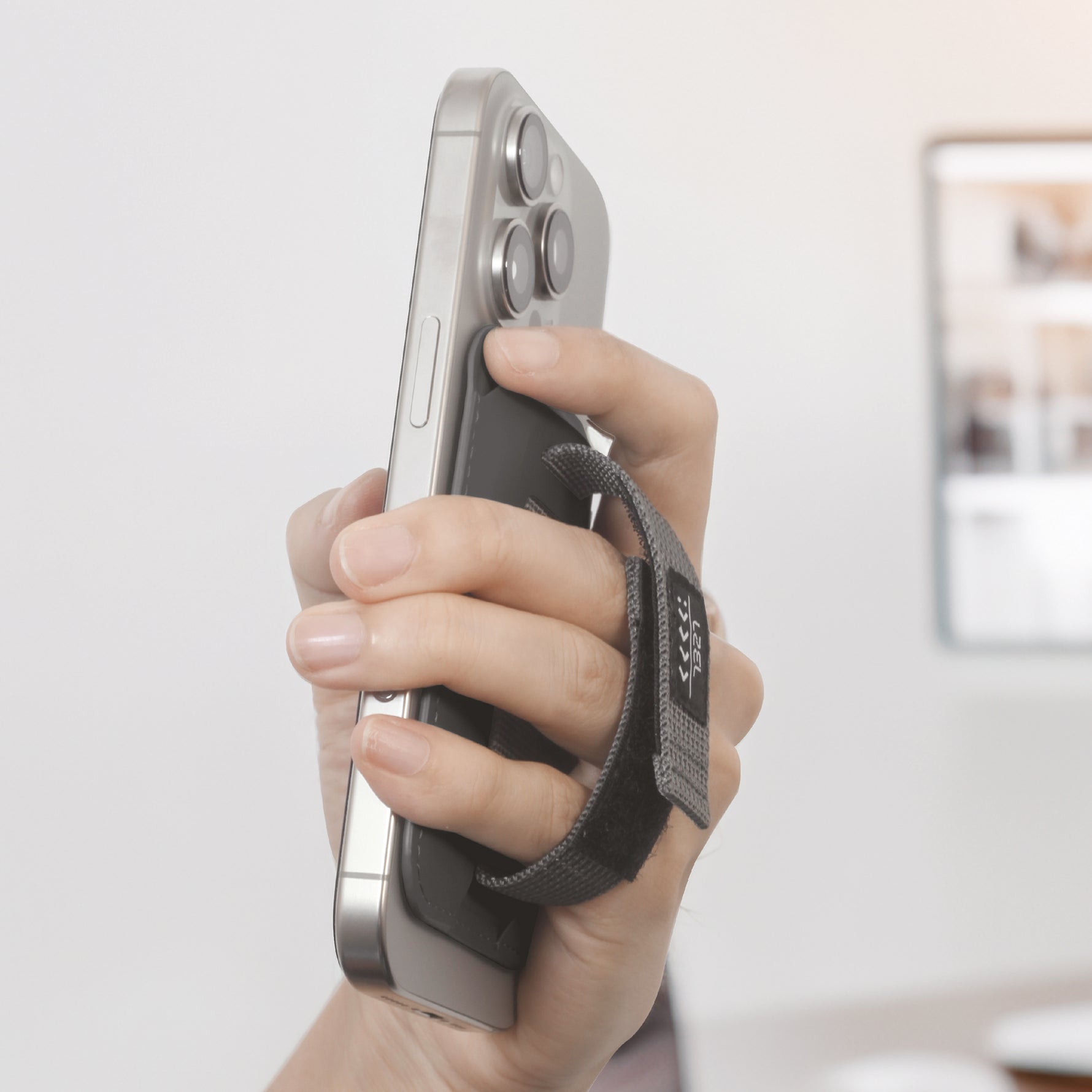 LZEL Aegis Leather Card Wallet Prime Magsafe E Magnetic | Grey