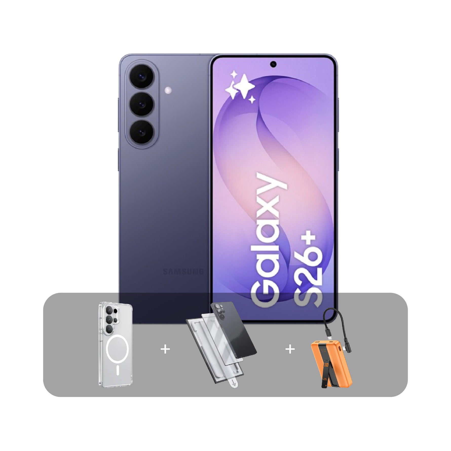 Samsung S26+ 5G Phone, 6.7”, 12GB, 256GB + Bundle Offer | Violet