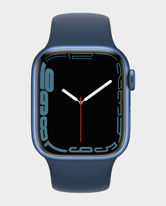 Apple Watch Series 7 GPS, 45mm Blue Aluminium Case with Abyss Blue Sport Band - Regular