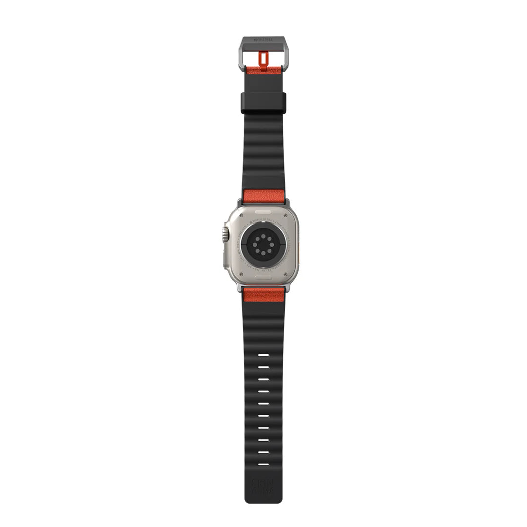 SkinArma Spunk Watch Strap for Apple Watch 49/45/44mm | Orange Red