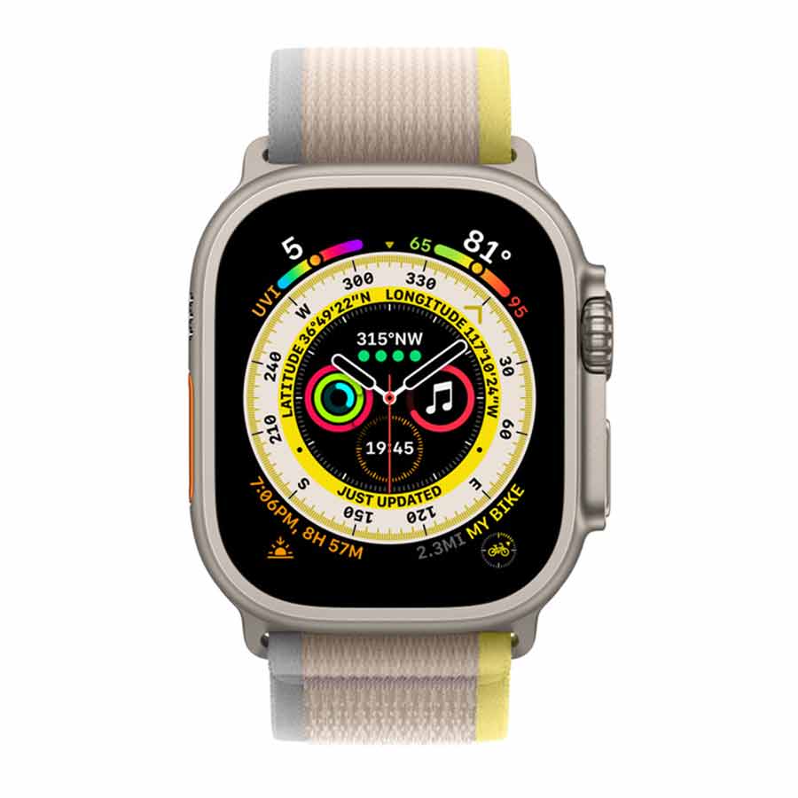 سوار ساعة Apple Watch مقاس 49 مم | أصفر / 