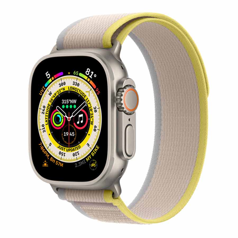 سوار ساعة Apple Watch مقاس 49 مم | أصفر / 