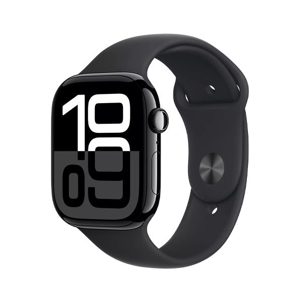 Apple Watch S10 GPS + Cellular 46mm Jet Black Aluminium Case Black Sport Band S/M