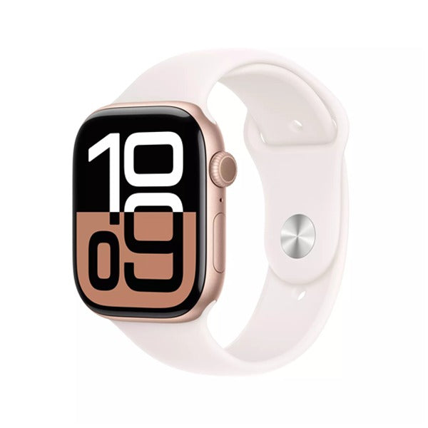 Apple Watch Series 10 GPS + Cellular 46mm Rose Gold Aluminium Case Light Blush Sport Band - M/L
