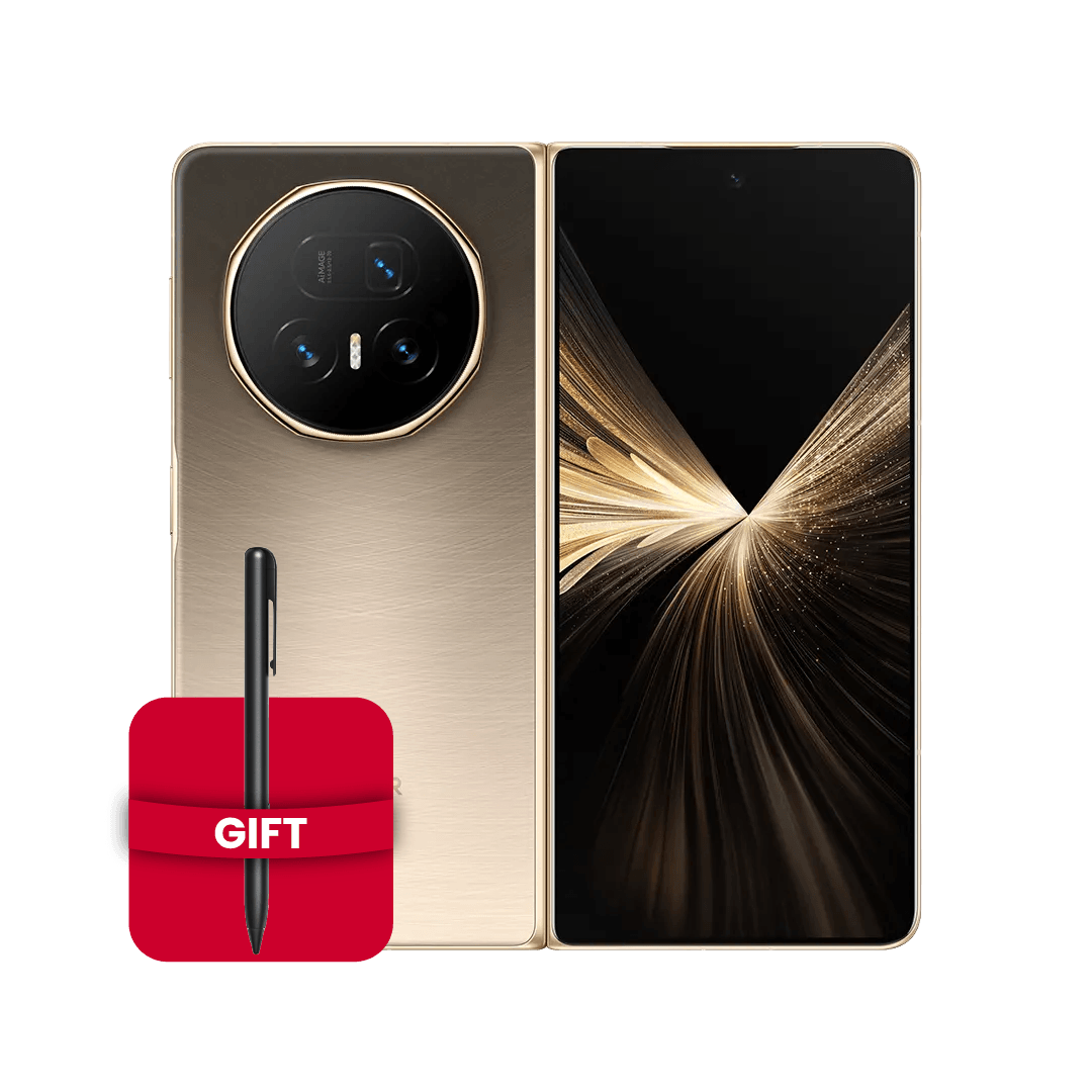 هاتف Honor Magic V5 قابل للطي 5G، شاشة 7.95 بوصة، 512 جيجابايت تخزين و 16 جيجابايت رام | ذهبي