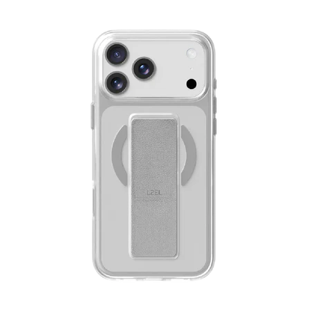 LZEL MagClear LeatherGrip Case for iPhone 17 Pro