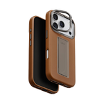 UNIQ Hybrid Heldro Pro MagClick Case with Camera Stand for iPhone 17 Pro | Caramel
