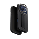 UNIQ Hybrid Heldro Pro MagClick Case with Camera Stand for iPhone 17 Pro | Dallas Black