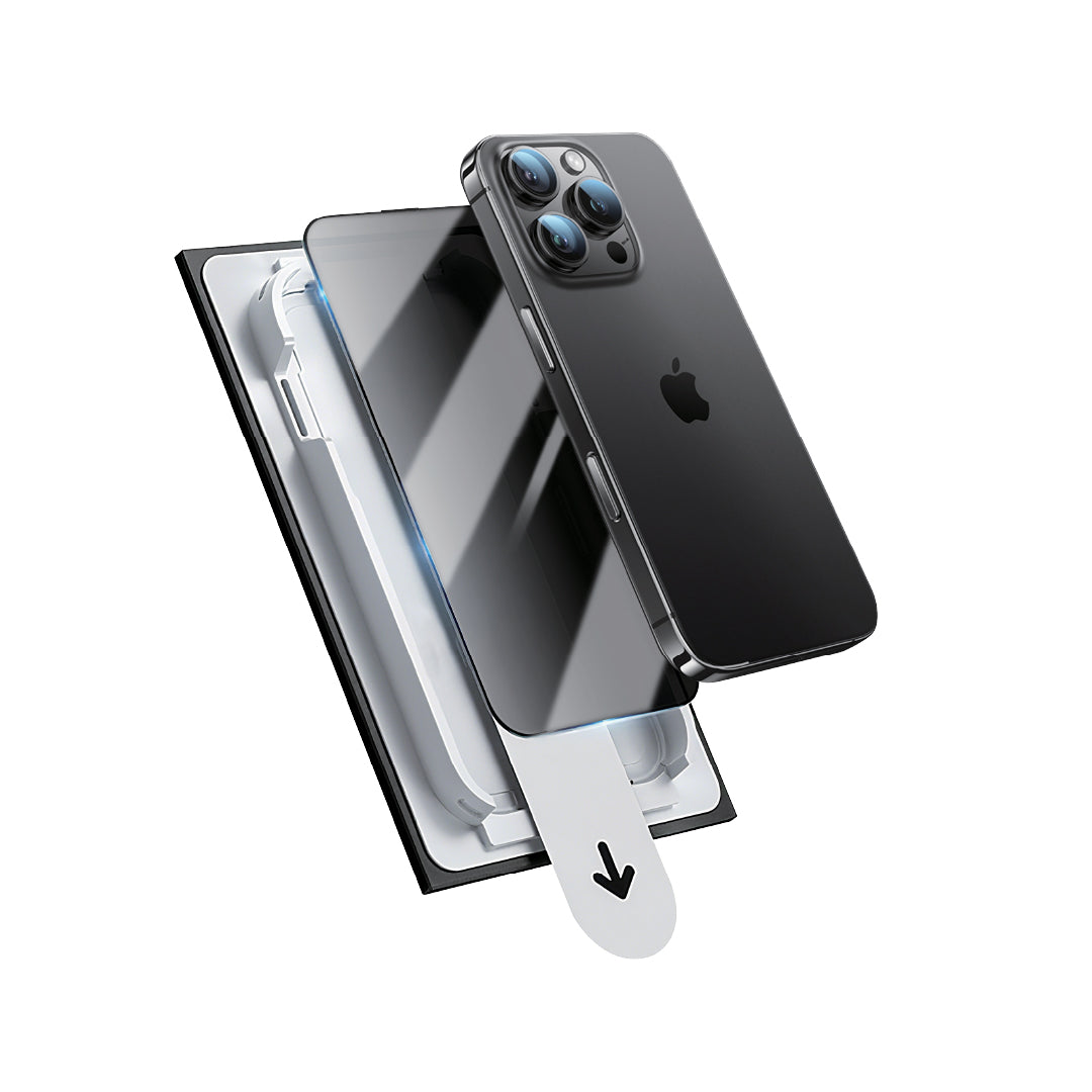 Asli Global E-Touch Shield Premium Privacy Glass With Applicator for iPhone 14 Pro Max