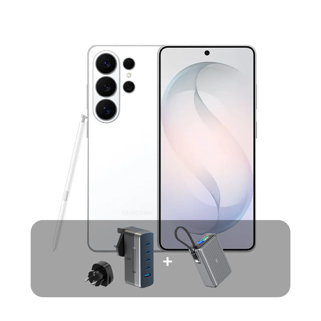 سامسونج S26 Ultra 5G، شاشة 6.9 بوصة، 16 جيجابايت، 1 تيرابايت + عرض الباندل | أبيض