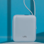 باور بانك Lzel Neurode Sync Mini بسعة 10000 مللي أمبير | PD3.0 و QC 3.0 | شحن بقدرة 25.5 واط | مدخل ومخرج Type-C مدمج مع مخرج إضاءة
