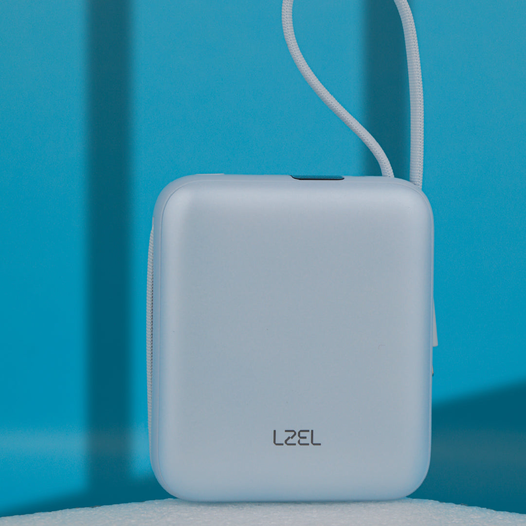 باور بانك Lzel Neurode Sync Mini بسعة 10000 مللي أمبير | PD3.0 و QC 3.0 | شحن بقدرة 25.5 واط | مدخل ومخرج Type-C مدمج مع مخرج إضاءة