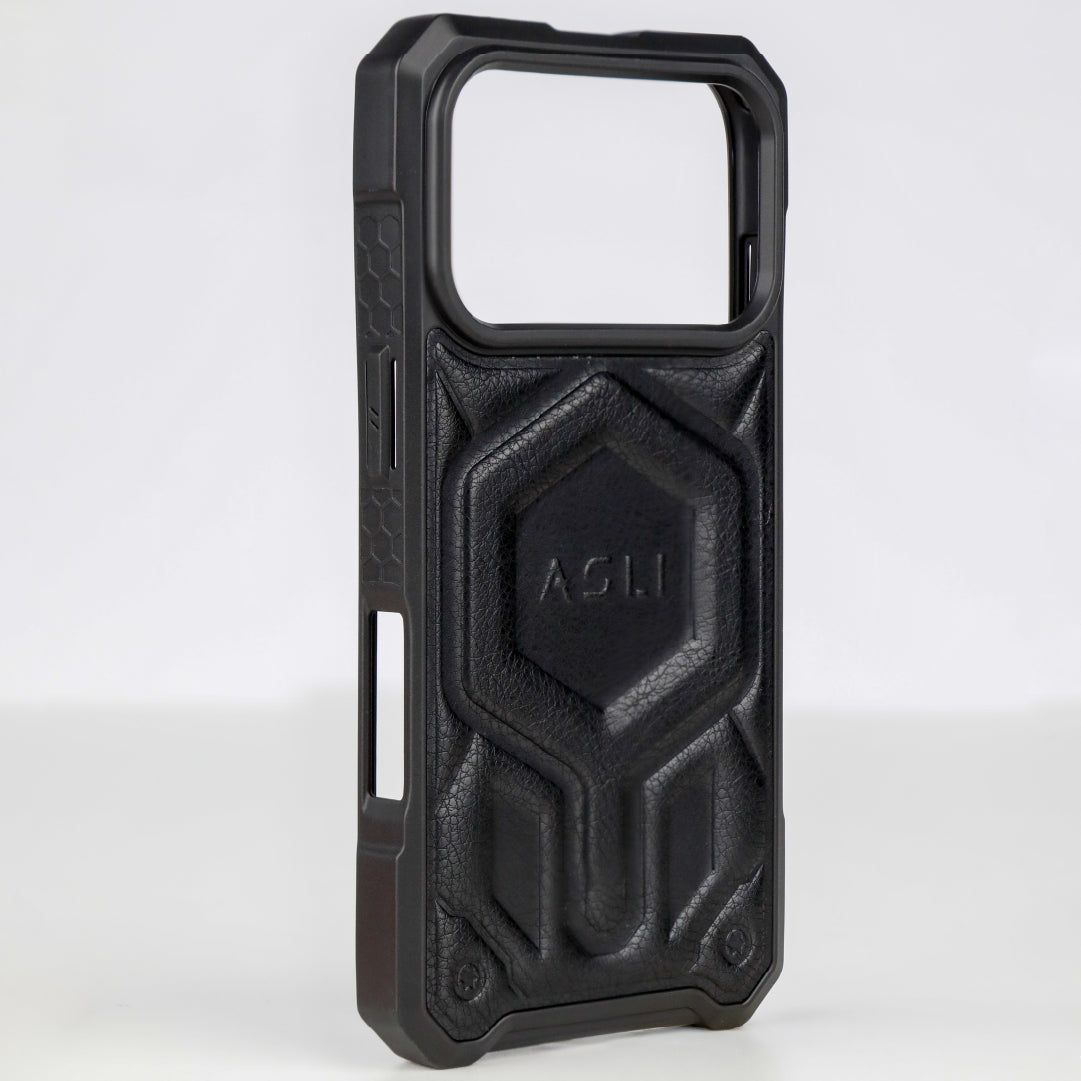 ASLI Leather Hybrid Premium Leather Case With Drop Protection And Heat Dissipation Case For 17 Pro