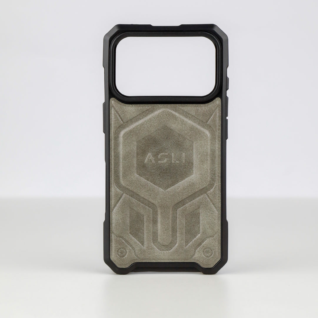 ASLI Leather Hybrid Premium Leather Case With Drop Protection And Heat Dissipation Case For 17 Pro