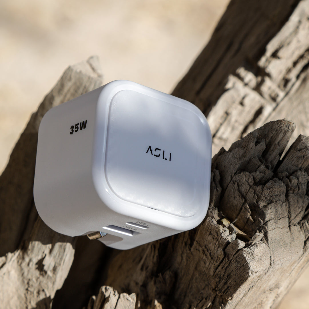 Asli  Global Primevolt 35 Gan Dual Port Usb-A & Usb-C Fast Charger
