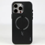 ASLI Corrugared Ridge Premium Metalic Case With Enhanced Camera Protection Case For iPhone 16 Pro Max