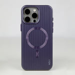 ASLI Corrugared Ridge Premium Metalic Case With Enhanced Camera Protection Case For iPhone 16 Pro Max