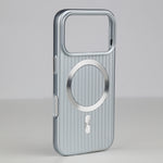 ASLI Corrugared Ridge Premium Metalic Case With Enhanced Camera Protection Case For iPhone 17 Pro Max