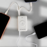 باور بانك LZEL Ampflow10 Mini – سعة 10000 مللي أمبير | شحن سريع 22.5 واط | كابلات مدمجة Type-C و Lightning | شحن لاسلكي