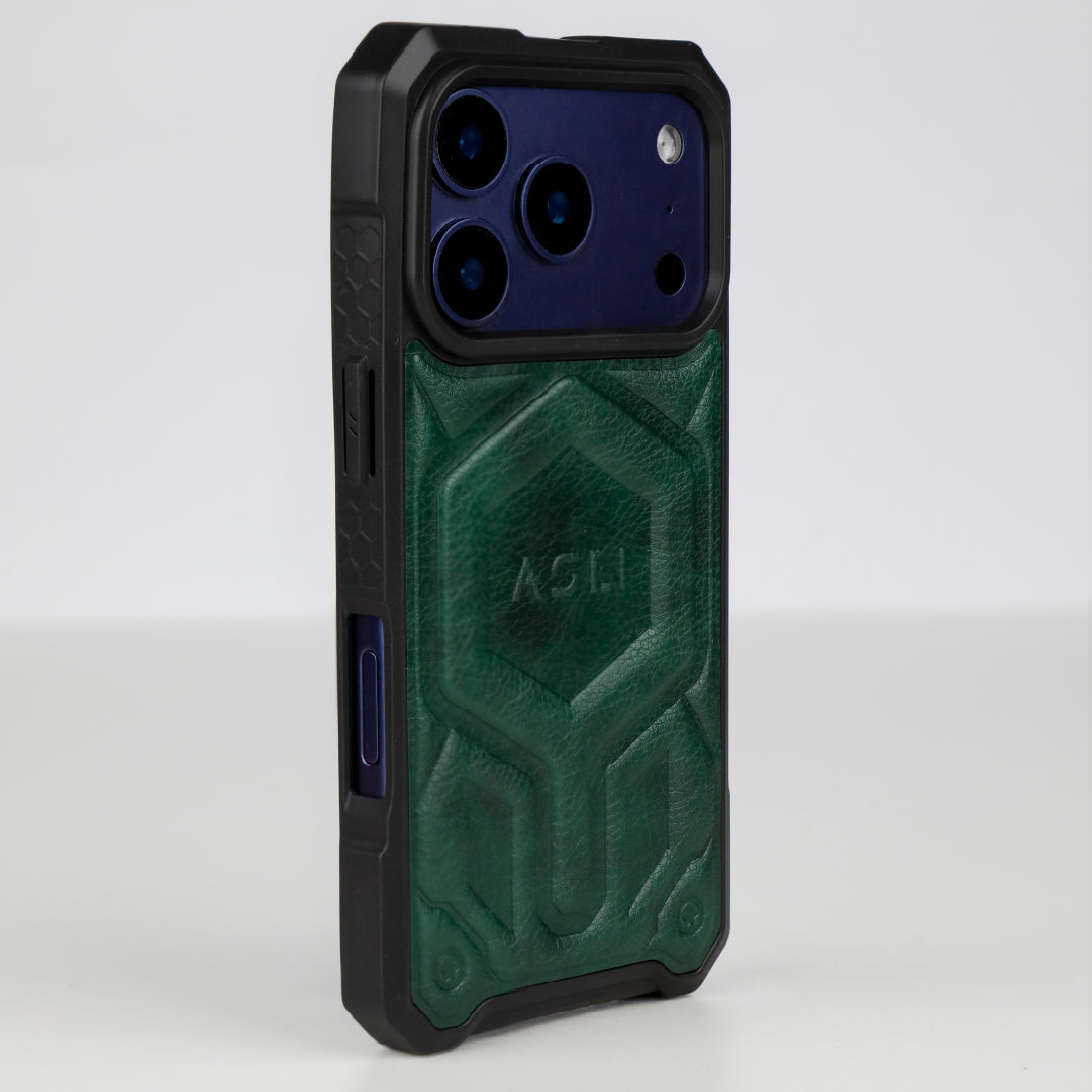 ASLI Leather Hybrid Premium Leather Case With Drop Protection And Heat Dissipation Case For 17 Pro