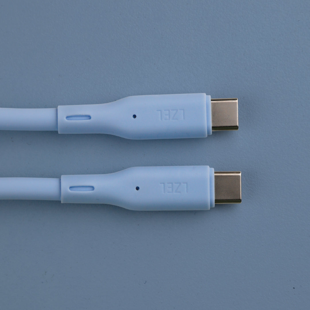 LZEL Celeris Silox CXL Soft Silicone USB-C to USB-C Cable, 480Mbps, 240W Max, 2m