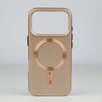 ASLI Corrugared Ridge Premium Metalic Case With Enhanced Camera Protection Case For iPhone 17 Pro Max