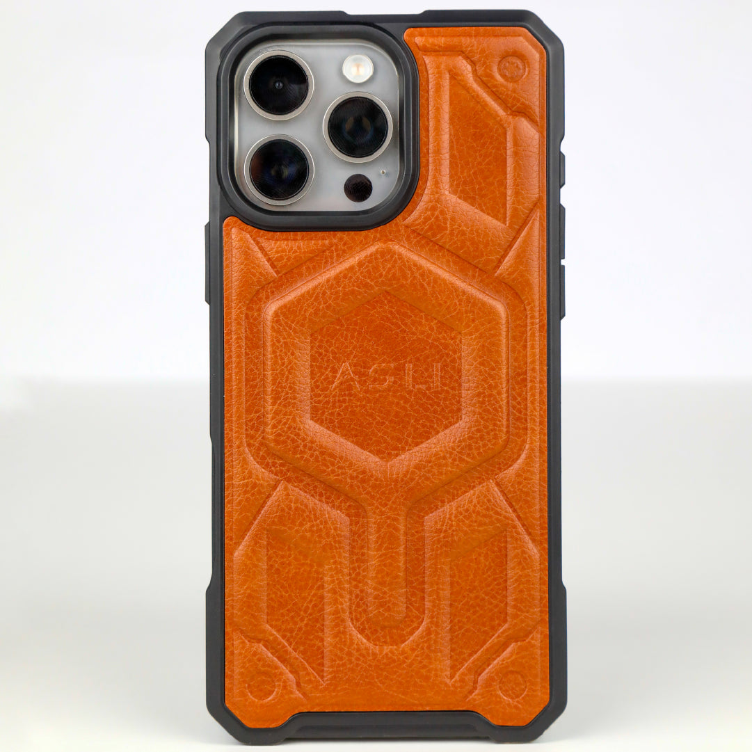 ASLI Leather Hybrid Premium Leather Case With Drop Protection And Heat Dissipation Case For 16 Pro