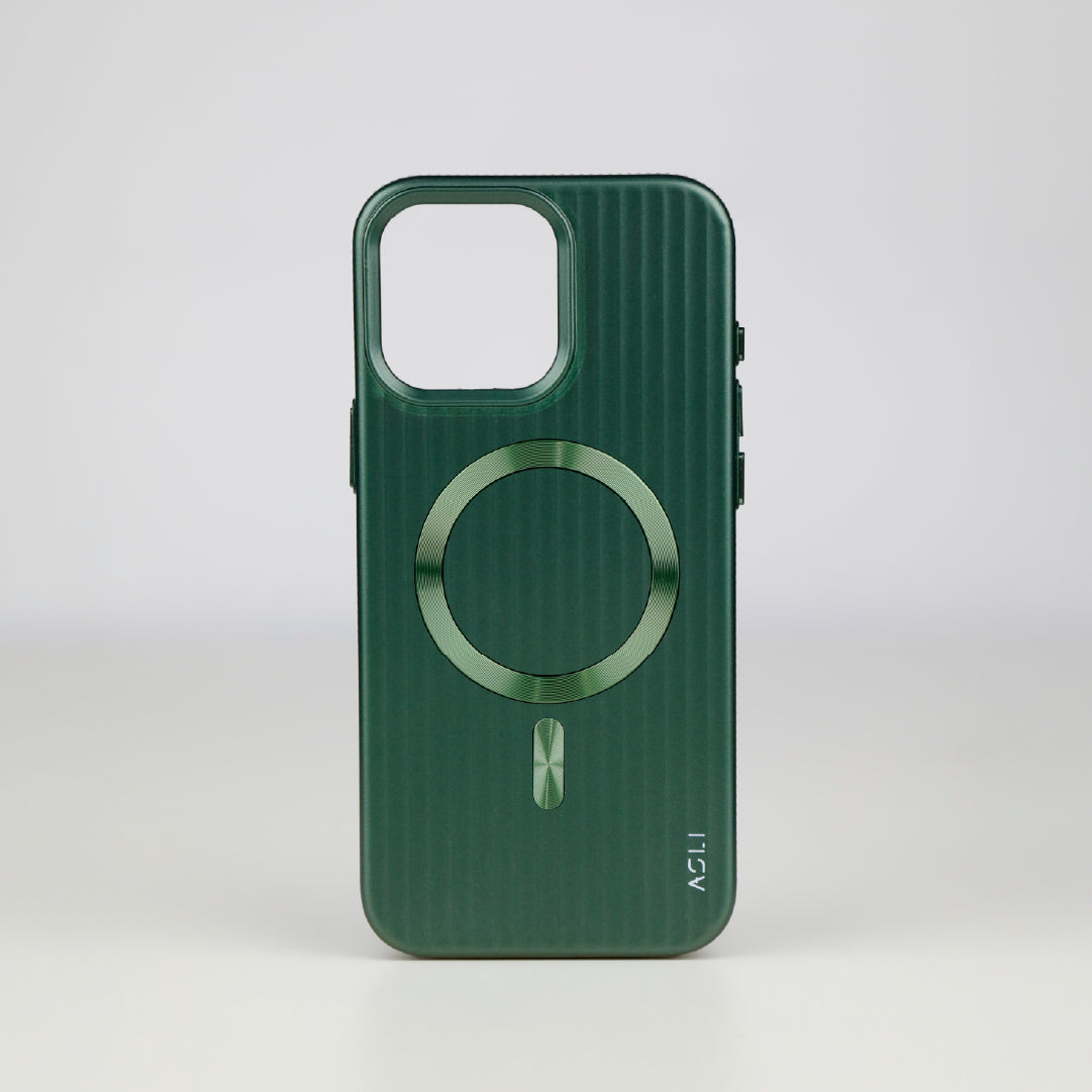 ASLI Corrugared Ridge Premium Metalic Case With Enhanced Camera Protection Case For iPhone 16 Pro Max