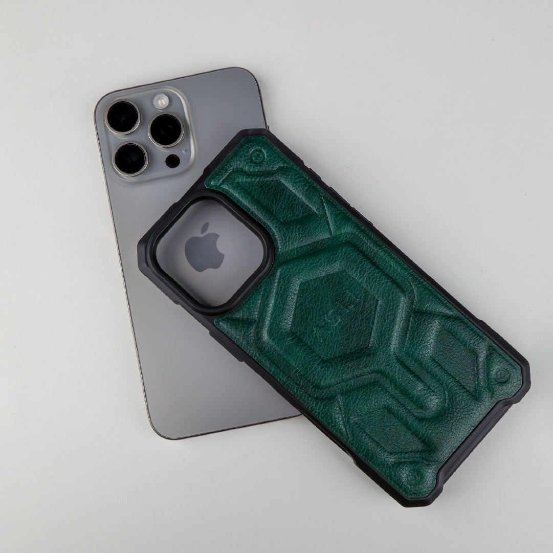 ASLI Leather Hybrid Premium Leather Case With Drop Protection And Heat Dissipation Case For 16 Pro