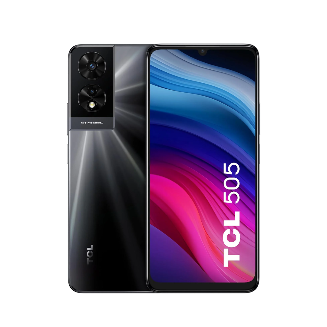 TCL 505 Smartphone 6.75-inch HD+ 90Hz NXTVISION Display, 128GB Storage, 4+4GB RAM, 5010mAh Battery