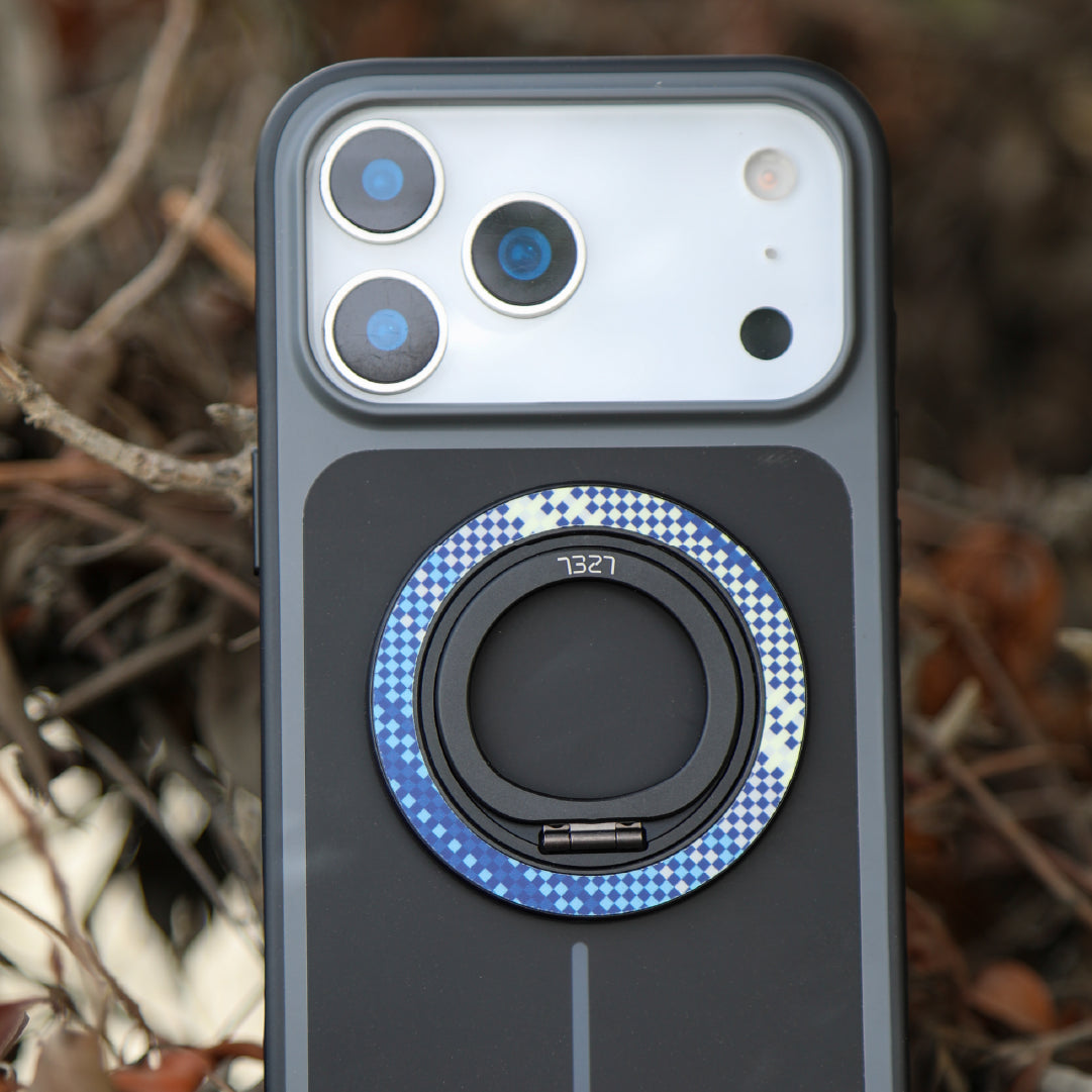 LZEL Magsfe 360 Kickstand Ring For iPhone | Blue & White