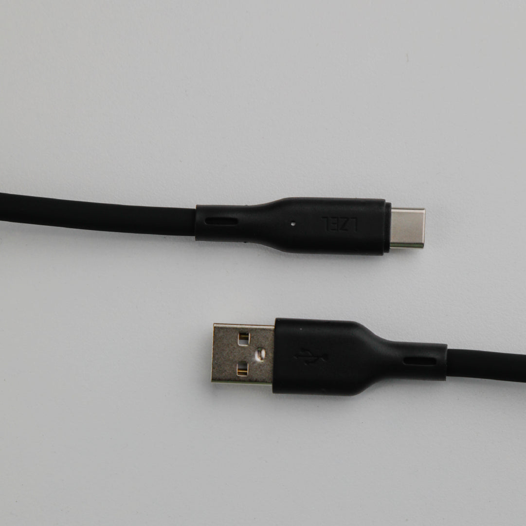 LZEL Celeris Silox CXL Soft Silicone USB-A to USB-C Cable, 480Mbps, 15W Max, 2m