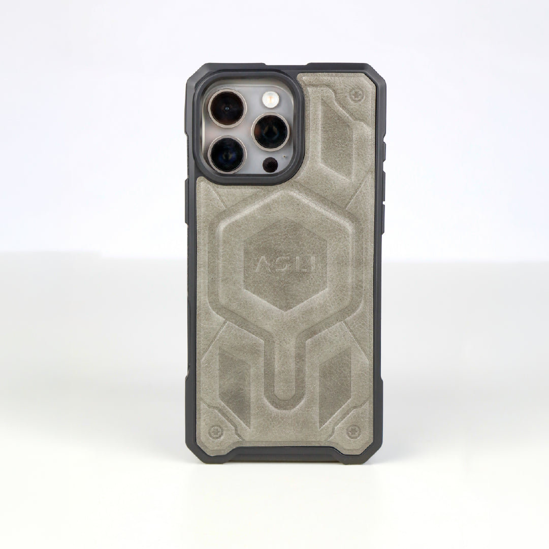ASLI Leather Hybrid Premium Leather Case With Drop Protection And Heat Dissipation Case For 16 Pro