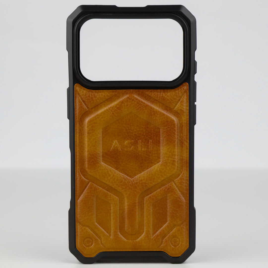 ASLI Leather Hybrid Premium Leather Case With Drop Protection And Heat Dissipation Case For 17 Pro