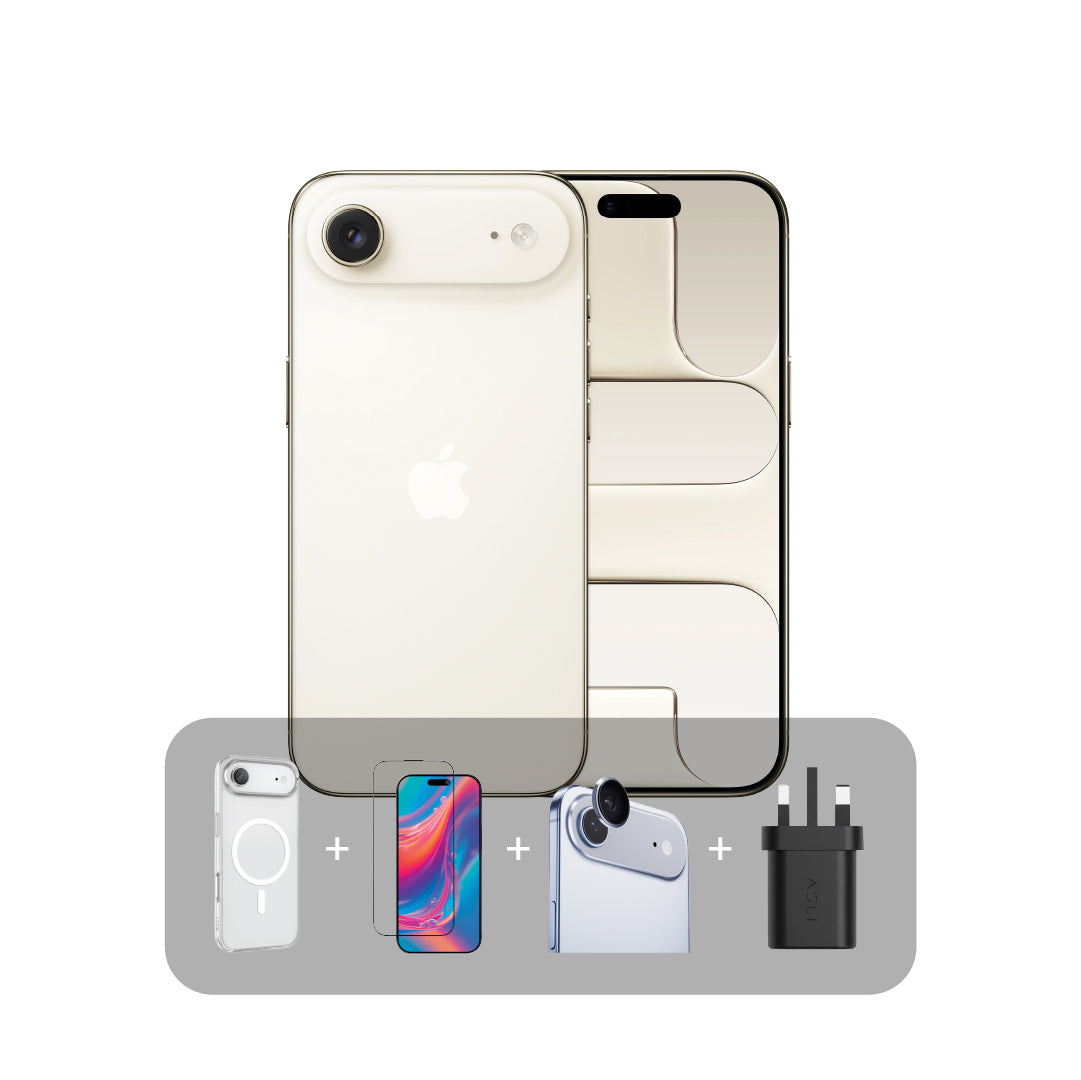 أبل آيفون آير – سعة 512GB - شاشة 6.5 بوصة - يدعم شريحتي eSIM (نسخة اليابان) + عرض الباندل | ذهبي