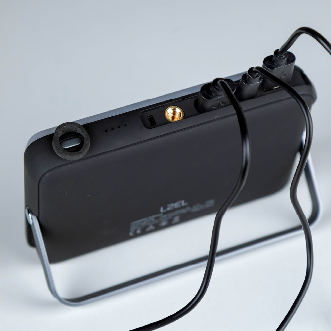 LZEL Luminova Surg10 كشاف LED ثلاثي الوضع + باور بنك، 100–800 لومن، قابل لإعادة الشحن USB-C 