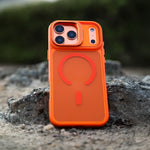 LZEL Magcamstand Soft Oil-coating Case With Adjutable Camera Stand Case For IPhone  17 Pro Max