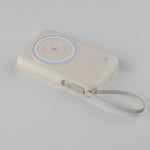 LZEL HexaEnergia Station 6x Wireless Powerbank Charging Dock | 10000mAh Full Battery | Built-in Cable | White