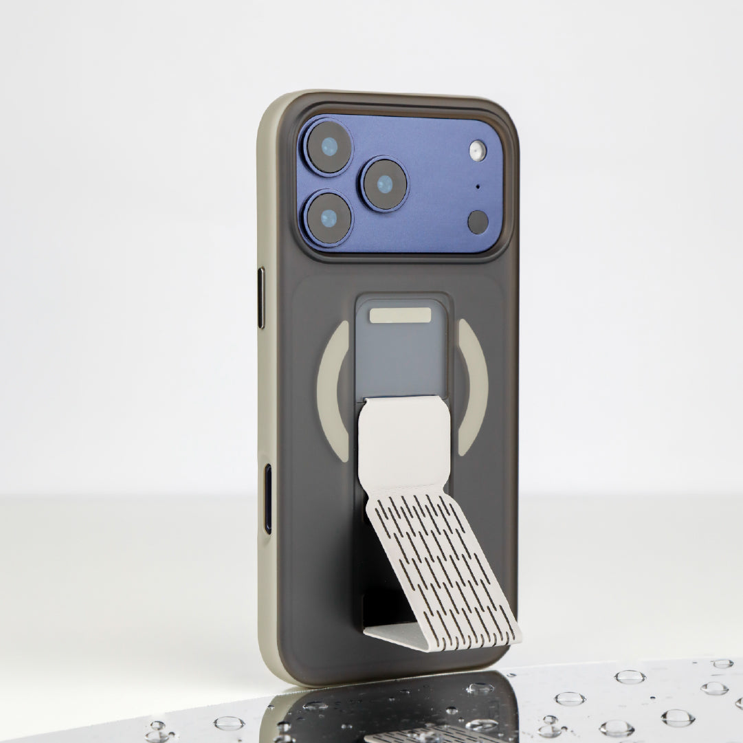 LZEL Mattemag Kickstand Matte Strap Magsafe Case With Enhanced Edge Protection Case For iPhone 17 Pro