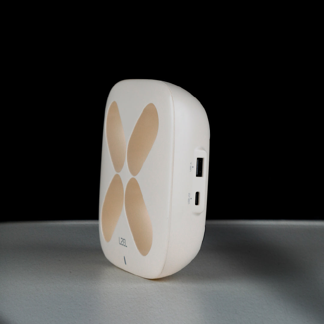 محطة الطاقة المحمولة QUADRA ENERGIA X من ليزل 10000 مللي أمبير × 4 مع كيبل مدمج Lightning و Type-C