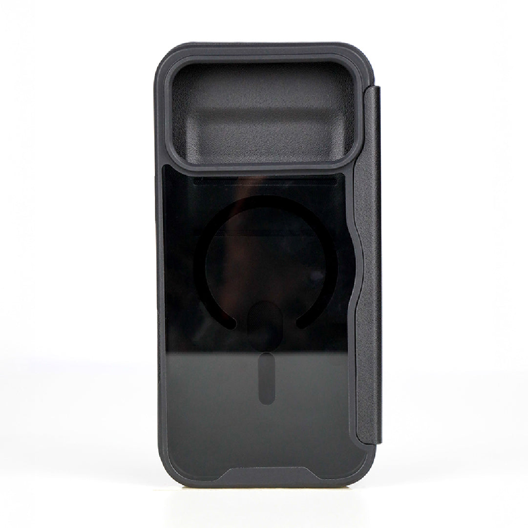 LZEL MagFlip Wallet Case for iPhone 17 Pro | Black