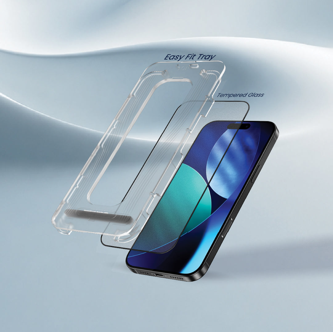 Lzel Crystalvue Series 9h Full Cover Matte Tempered Glass For iPhone 16 Pro  17/17 Pro | Clear