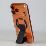 LZEL MagClear LeatherGrip Case for iPhone 17 Pro