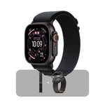 ساعة Apple Watch Ultra 3 (2025) GPS + Cellular، مقاس 49 ملم - بهيكل من التيتانيوم الأسود - وسوار Alpine Loop أسود | M + عرض الباندل
