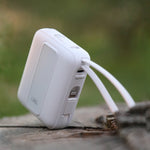 LZEL AMPNEO1O Mini 10000mAh PD Power Bank 30W | Built-in Type-C & Lightning Cable | Type-C Input/Output