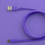 LZEL Celeris Silox CXL Soft Silicone USB-A to USB-C Cable, 480Mbps, 15W Max, 2m