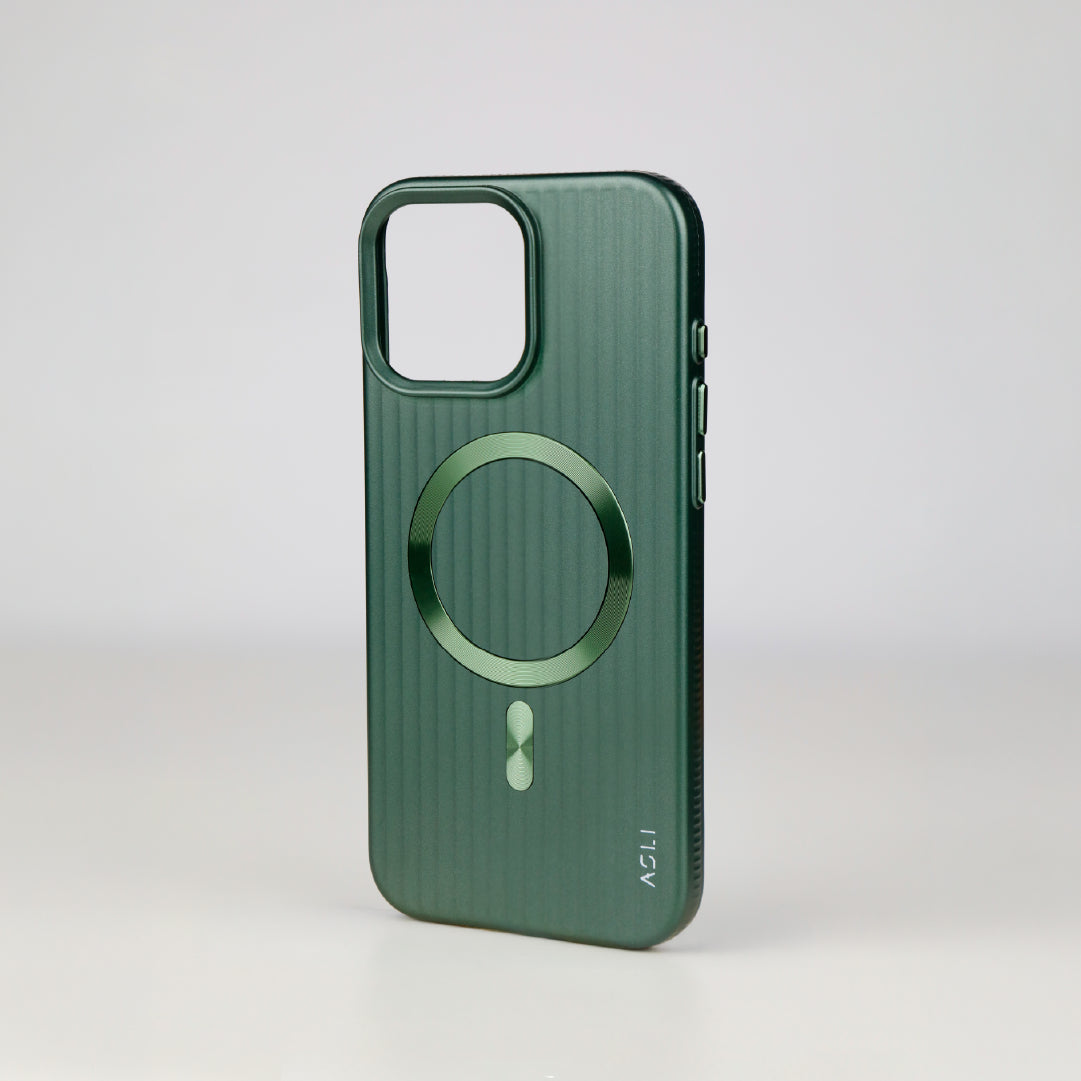 ASLI Corrugared Ridge Premium Metalic Case With Enhanced Camera Protection Case For iPhone 16 Pro Max