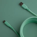 LZEL Celeris Silox CXL Soft Silicone USB-A to USB-C Cable, 480Mbps, 15W Max, 2m